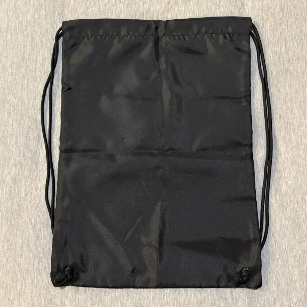 Balenciaga Designer Dust Bag Nylon Drawstring Backpack Black 19x14 New Fashion